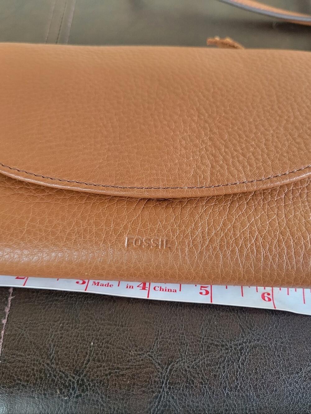 Fossil Sophia Leather Wallet Bag Crossbody Brown Purse Classic - Picture 6 of 8
